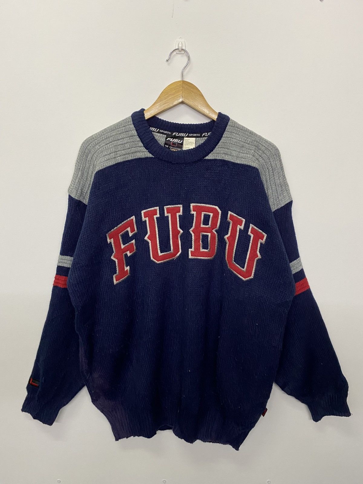 Vintage FUBU Embroidery Knitwear Sweatshirt