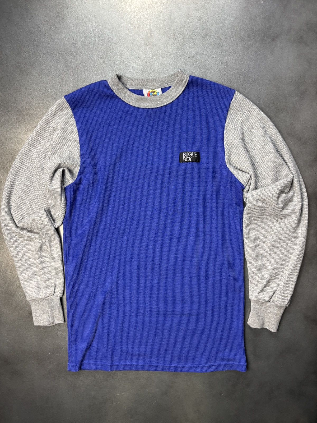 Bugle Boy × Vintage 1980s Bugle Boy Thermal Vintage Two Tone Waffle Raver 1990s Size US M / EU 48-50 / 2 - 10 Thumbnail