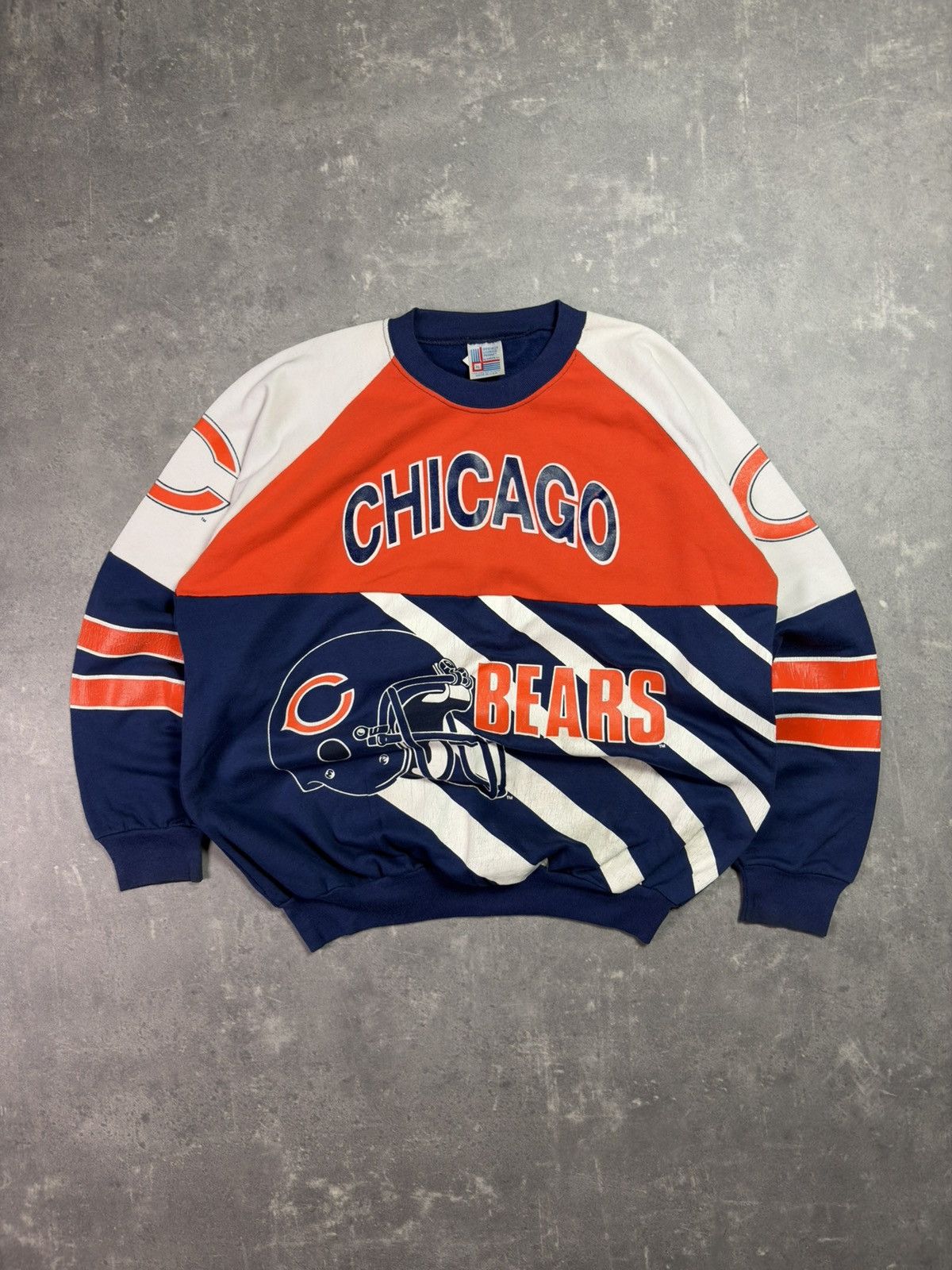 NFL 80/90s Garan Chicago Bears Printed Crewneck Sweatshirt XL Size US XL / EU 56 / 4 - 8 Thumbnail