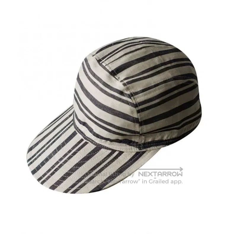 Nigel Cabourn Vintage striped cotton motorbike helmet