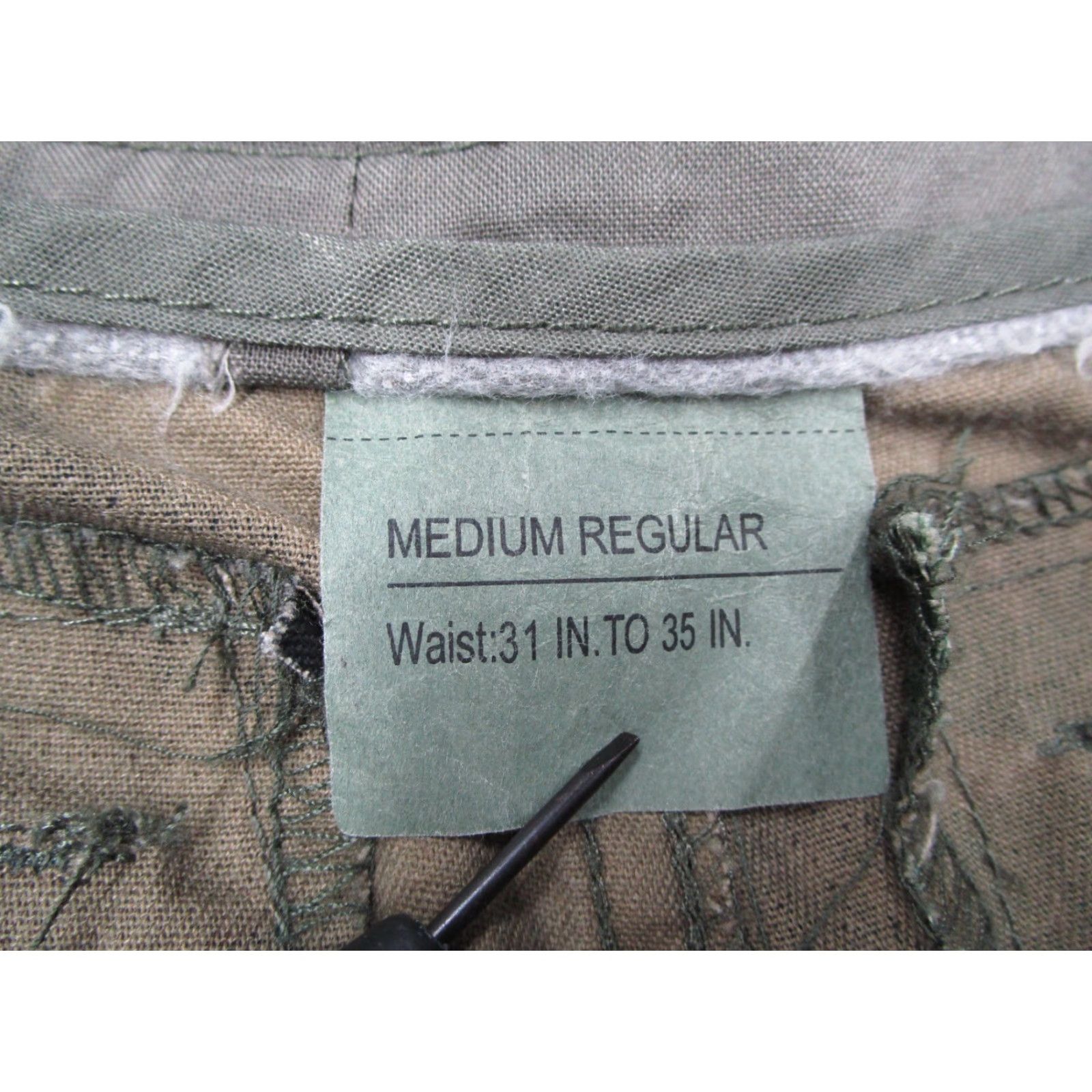 Rothco Rothco Shorts Mens 31 Green Woodland Camo Canvas Cargo BDU 10" Cotton Workwear 90s Army Mens Size US 31 - 2 Thumbnail