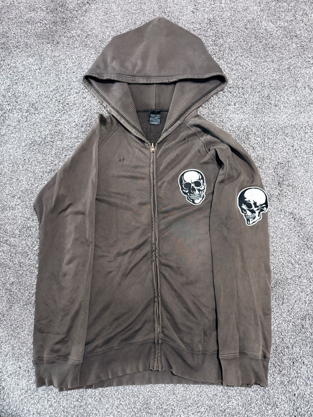 Number (N)ine SS04 “Dream Baby Dream” Double Skull Zip Hoodie