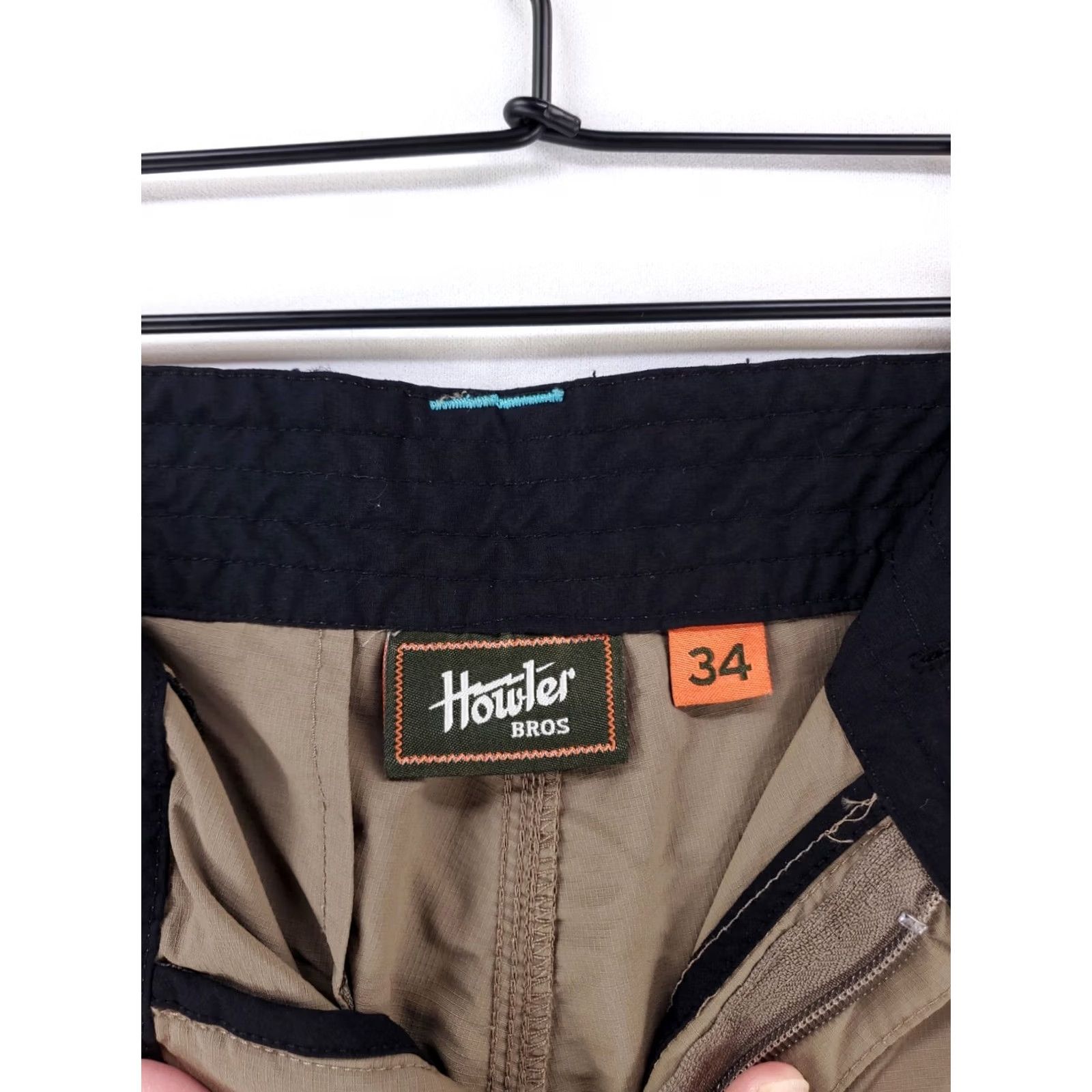 Vintage Howler Bros Hiking Shorts Brown 9.5 Inseam Mens 35 Beige 34 (35 Actual) Size US 35 - 5 Thumbnail