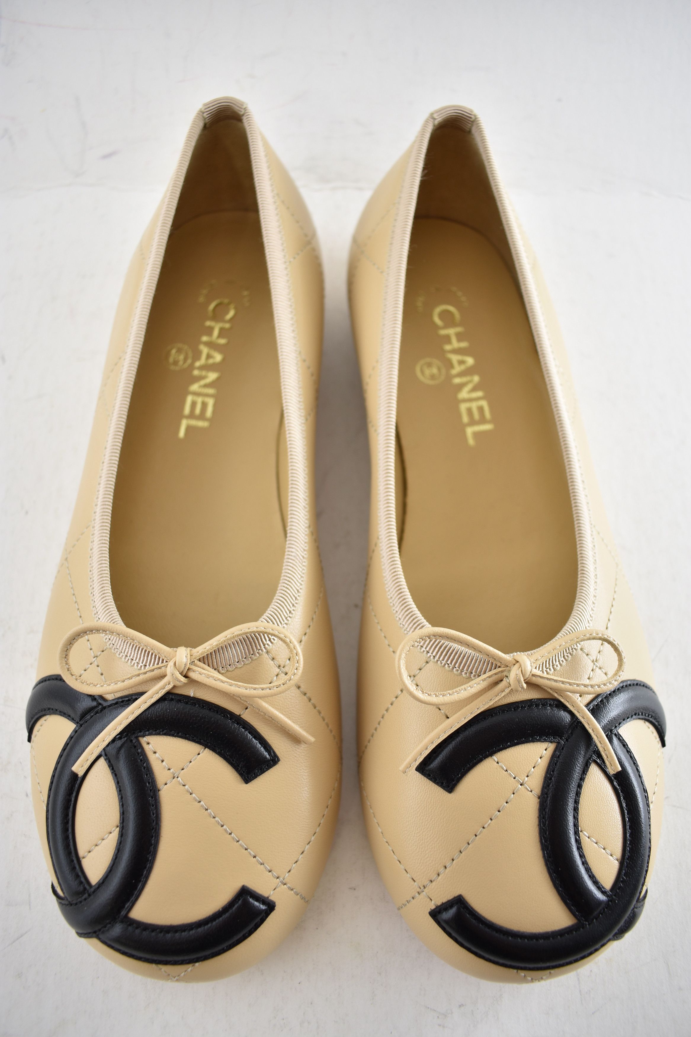Chanel 26M Coco Beach Cambon Black CC Logo Ballet Ballerina Flat 41 Size US 11 / IT 41 - 3 Thumbnail
