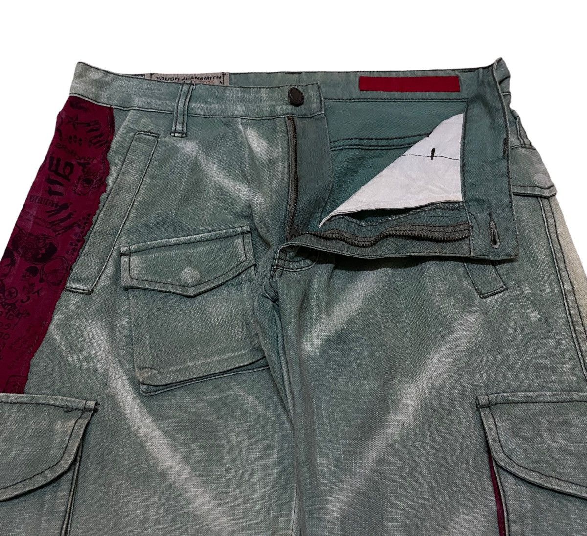 14th Addiction Rare Vintage Tough Jeansmith Tactical Patchwork Pants 2000s Size US 32 / EU 48 - 6 Thumbnail