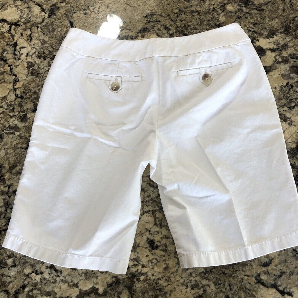 Ann Taylor Size 6P Ann Taylor Shorts Womens Signature White Size 28" / US 6 / IT 42 - 10 Thumbnail