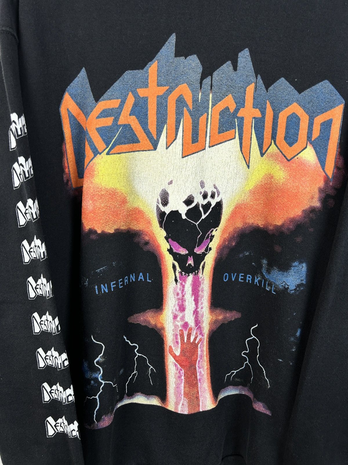 Band Tees 90s Destruction Infernal Overkill Screen Stars Sweatshirt XL Size US XL / EU 56 / 4 - 2 Thumbnail