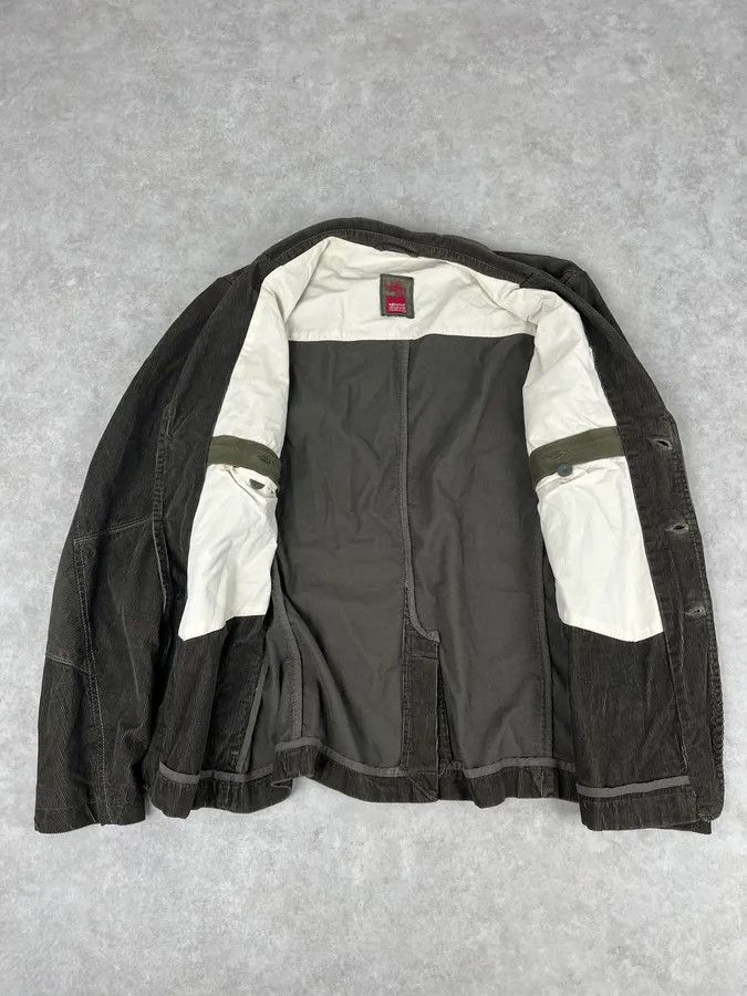 Marithe + Francois Girbaud FW2000 Marithé + François Girbaud Dark Green Corduroy Blazer Jacket Size 44R - 8 Thumbnail