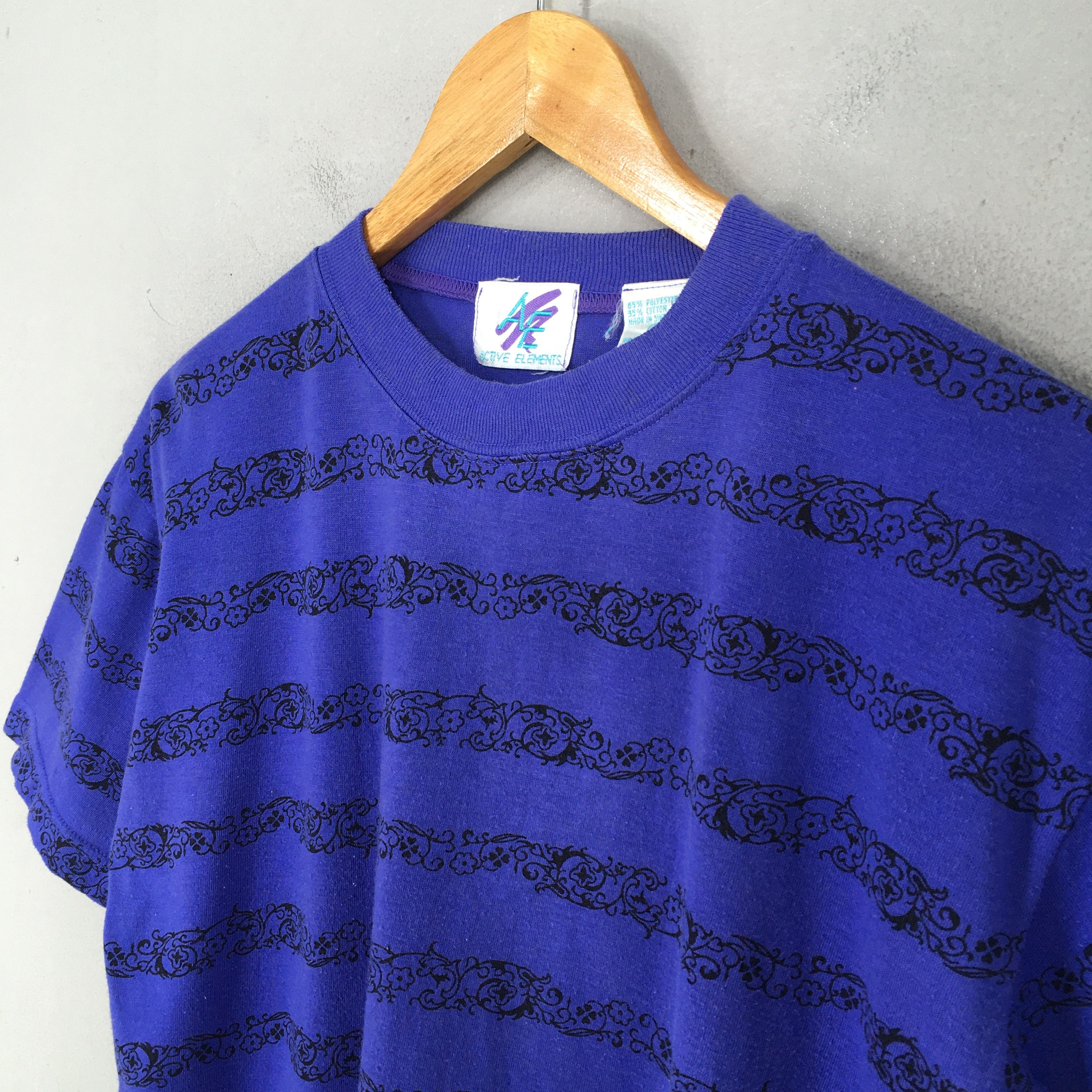 Vintage Vintage 80's Surfing Stripes Women Blue Striped Cropped Size S / US 4 / IT 40 - 4 Thumbnail