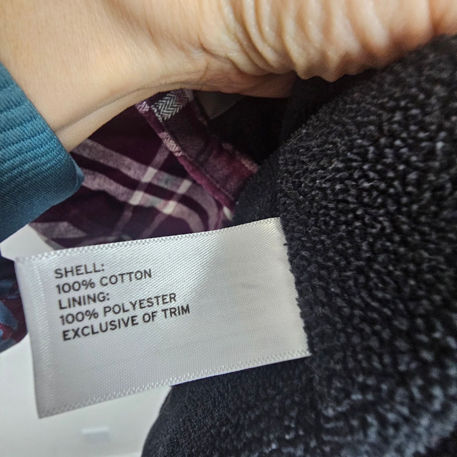 Duluth Trading Company Duluth Trading Co Fleece Lined Shacket Purple Plaid Snap Up Size S / US 4 / IT 40 - 8 Thumbnail