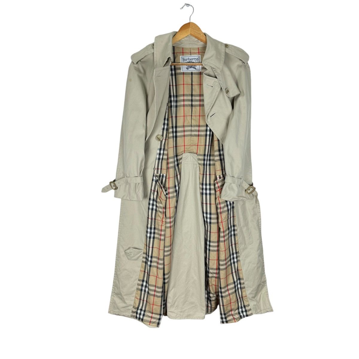 Burberry × Burberry Prorsum × Vintage ☀️BURBERRYS NOVA CHECK TRENCH COAT JACKET Size S / US 4 / IT 40 - 1 Thumbnail