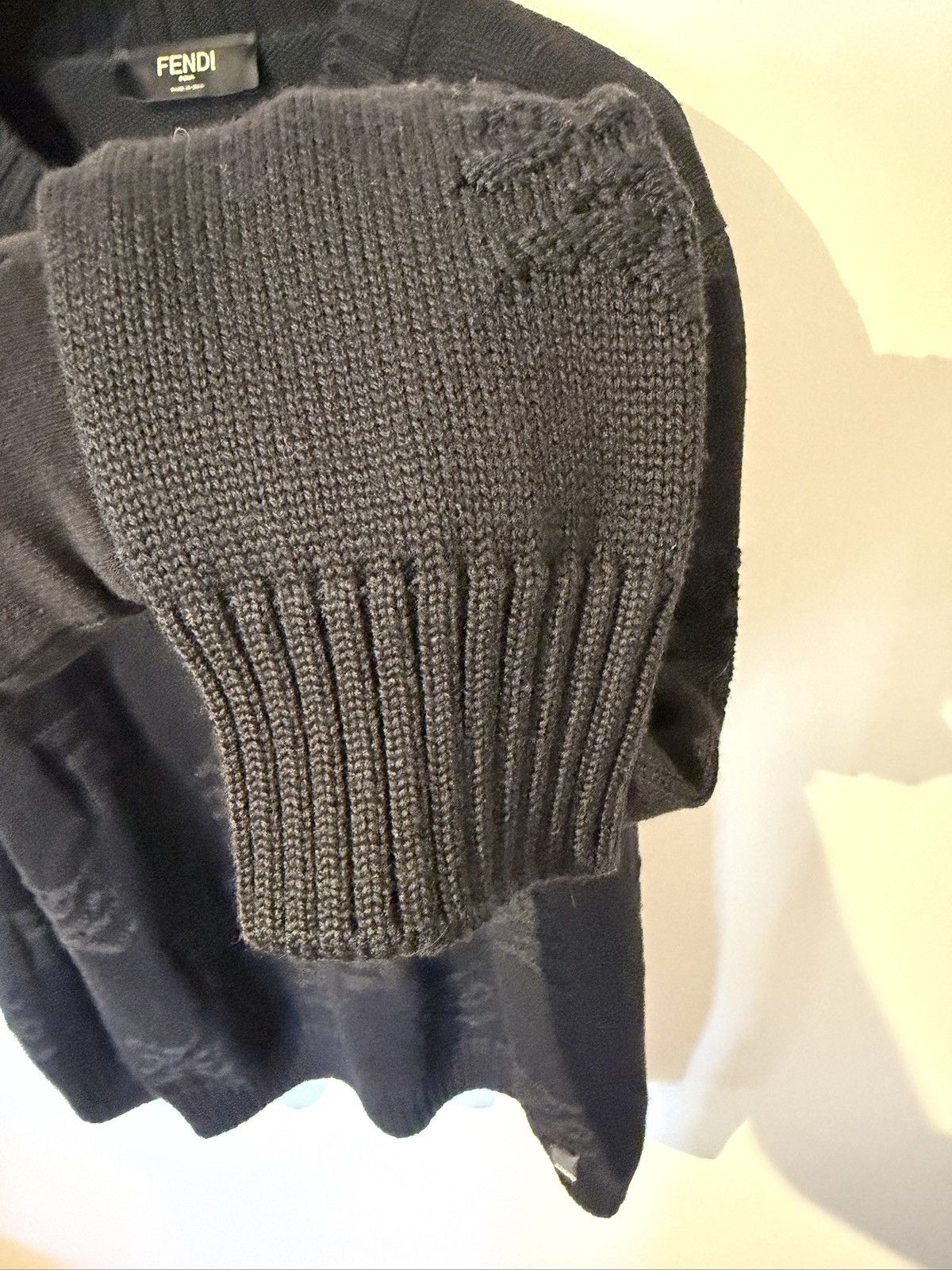 Fendi Fendi FF Motif Sweater Black Size US L / EU 52-54 / 3 - 6 Thumbnail