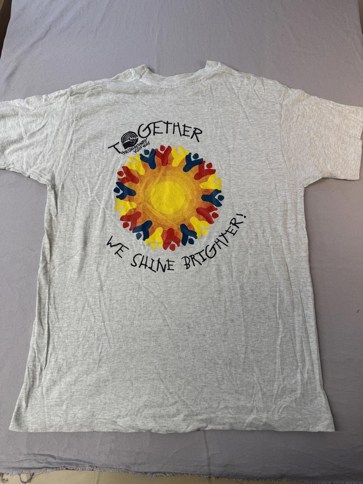 Fruit Of The Loom Vintage The United Way T-shirt Kids Way Together We Shine XL Size US XL / EU 56 / 4 - 1 Thumbnail
