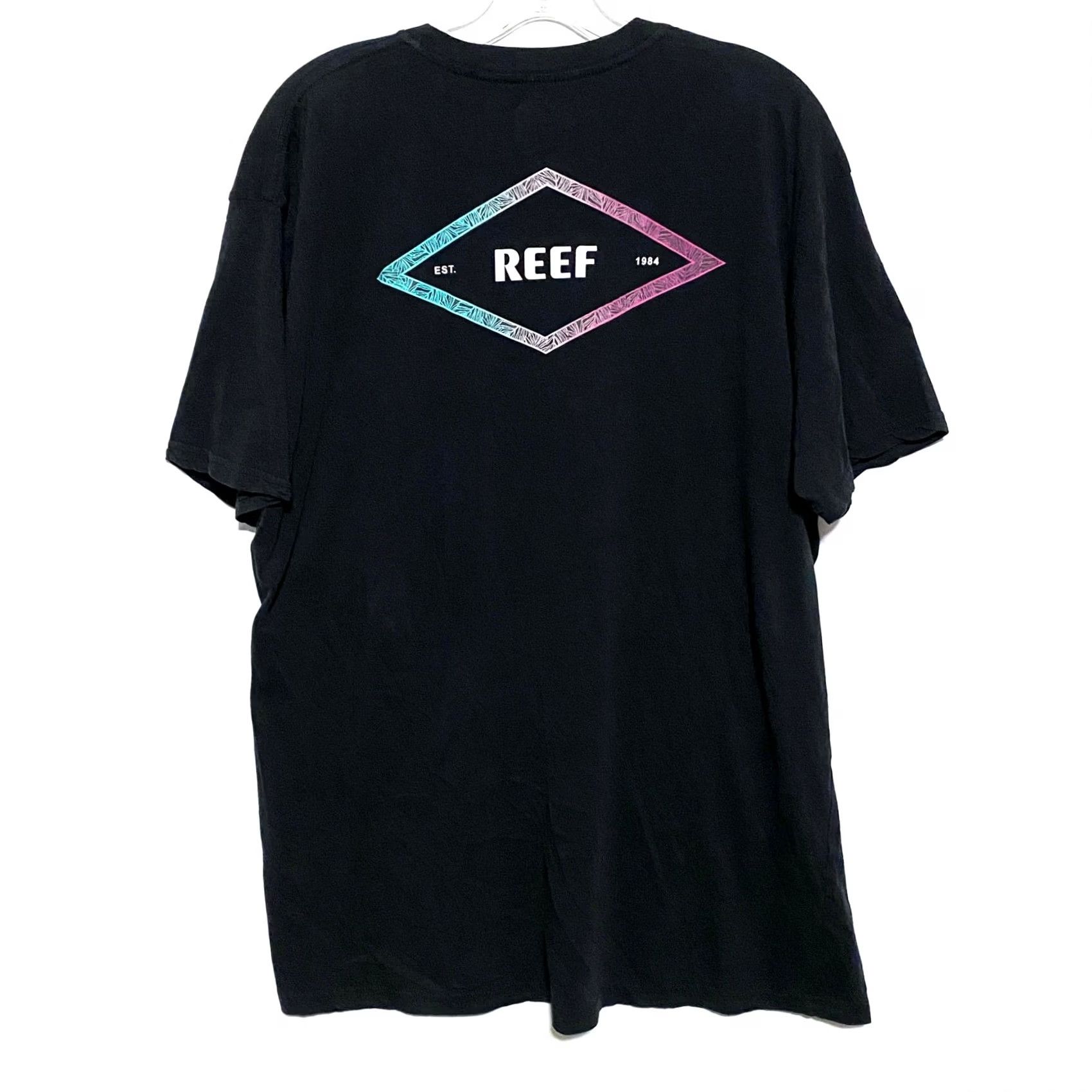 REEF VINTAGE Reef Est 1984 Graphic Black Shirt Mens 2XL Surf Beach Skater Summer Vacation T-Shirt/Graphic Print? Size US XXL / EU 58 / 5 - 2 Thumbnail