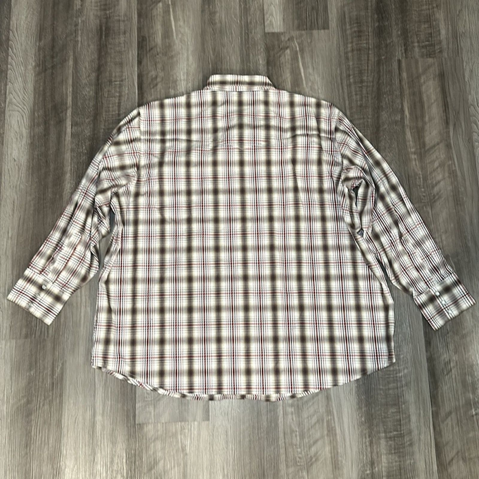 Wrangler Wrangler Western Long Sleeve Pearl Snap Button - 3X Size US XXL / EU 58 / 5 - 3 Thumbnail