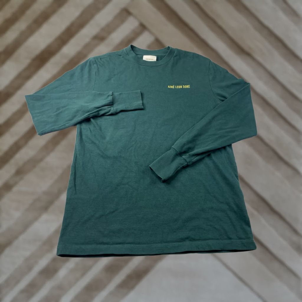 Aime Leon Dore Aime Leon Dore Shirt Men XS Crew Neck Long Sleeve Embroidered Logo Green Size US XS / EU 42 / 0 - 1 Thumbnail