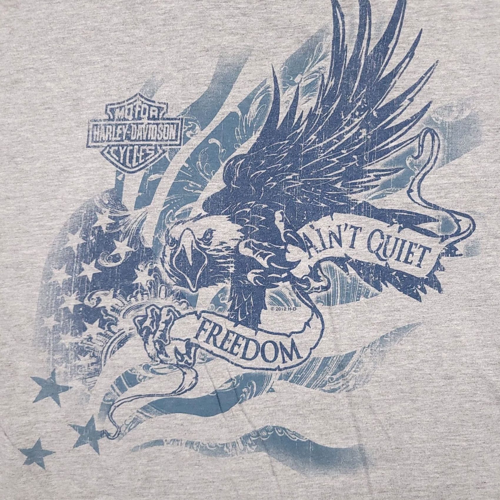 Harley Davidson Harley-Davidson Shirt Mens Large Red Gray Short Sleeve Motorcycle Freedom Eagle Size US L / EU 52-54 / 3 - 4 Thumbnail