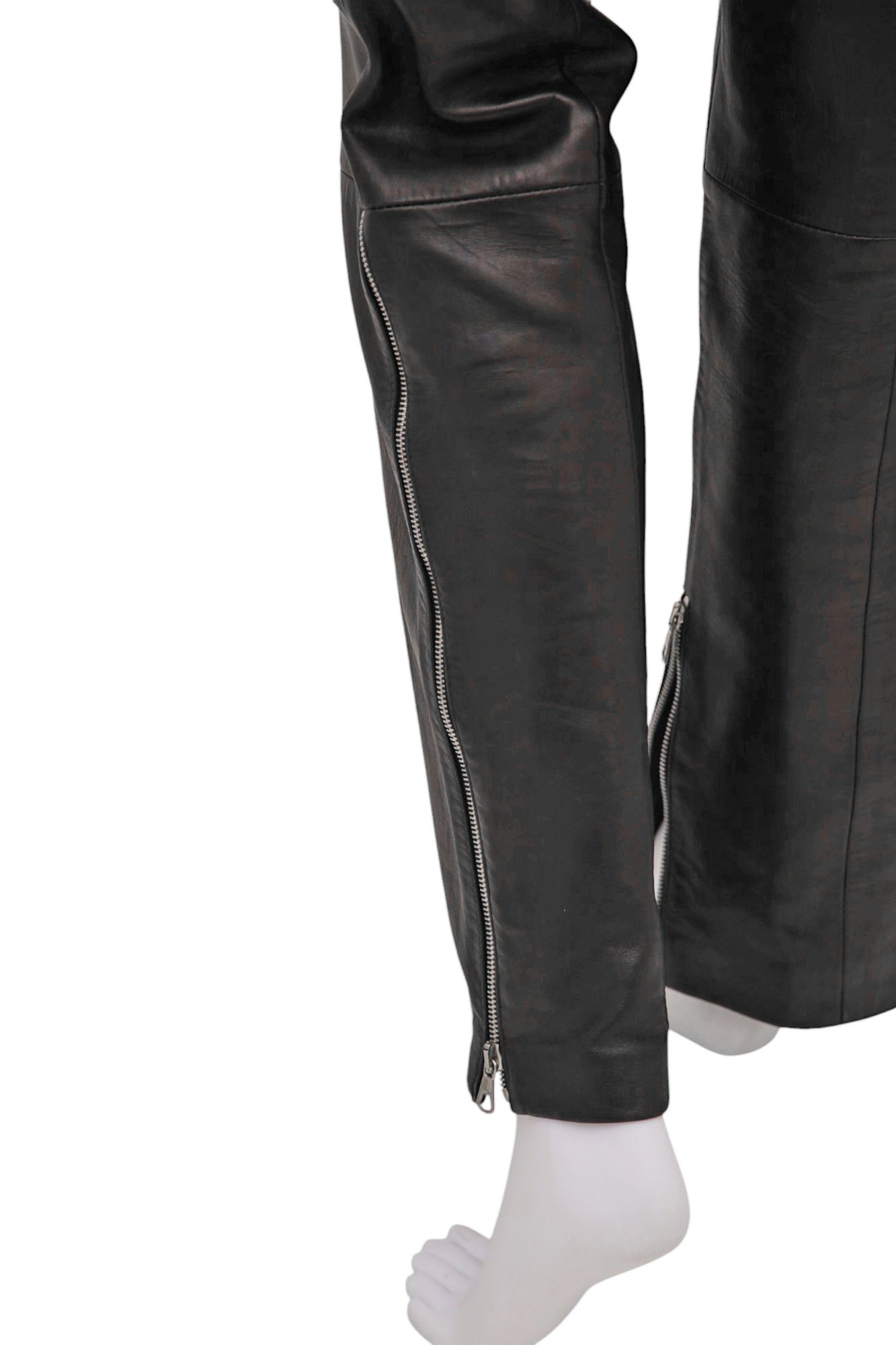 Dolce & Gabbana SS2000 Bondage Belted Leather Pants Size 28" / US 6 / IT 42 - 10 Thumbnail