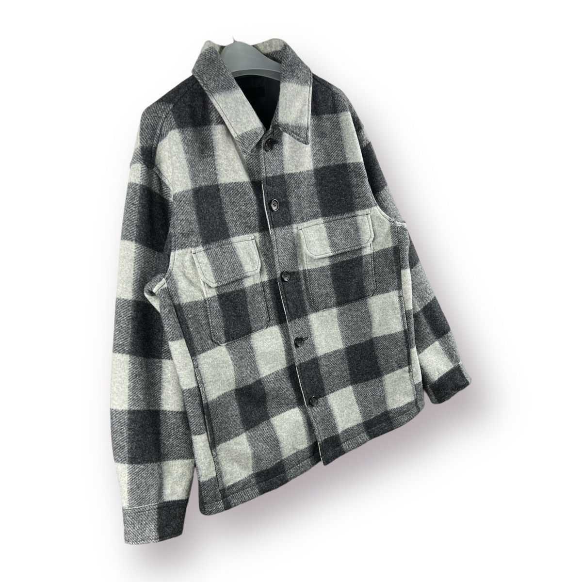 Japanese Brand × Uniqlo 🔥 UNIQLO plaid wool heavy jacket Size US M / EU 48-50 / 2 - 3 Thumbnail