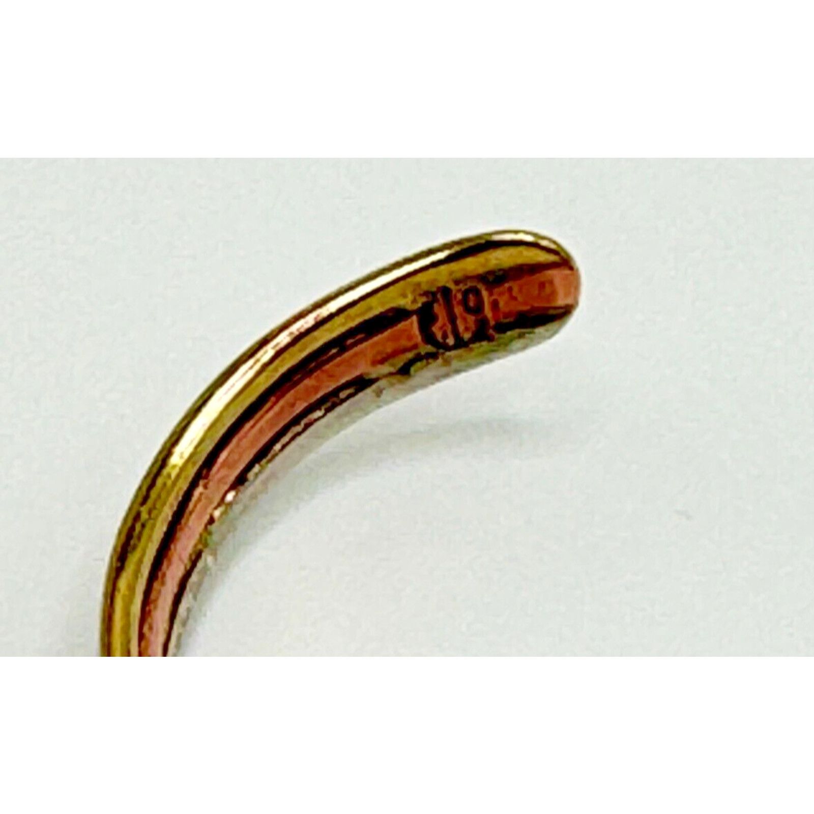 Sterling Silver Vintage Sterling Silver Copper Brass Twisted Cuff Bracelet Size ONE SIZE - 2 Thumbnail
