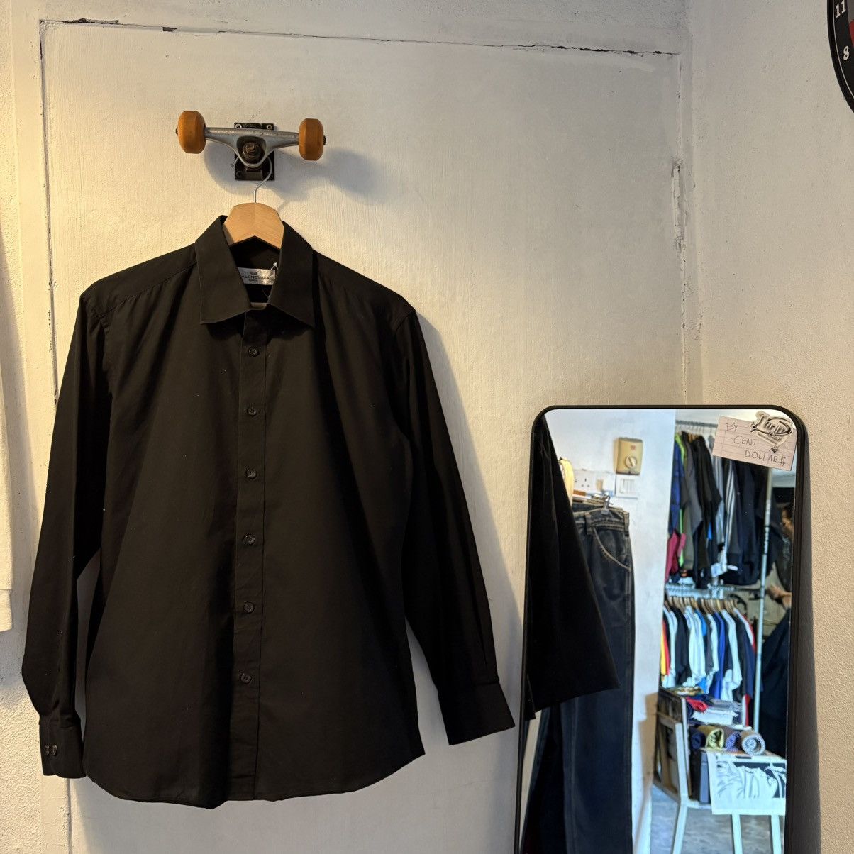 Balenciaga Balenciaga Knife Collar Plain Button Ups Size US M / EU 48-50 / 2 - 1 Thumbnail
