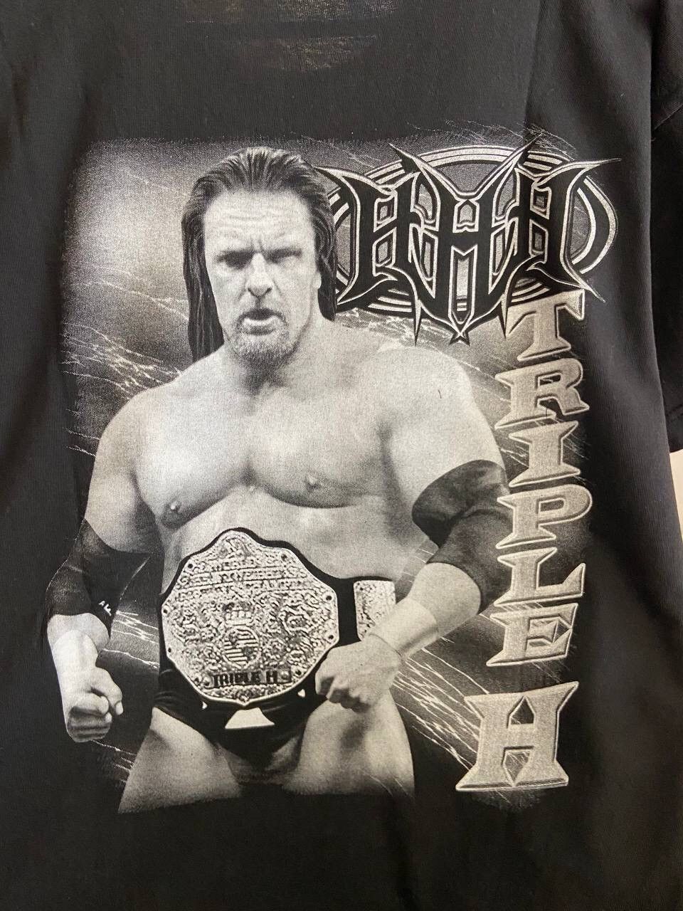 WWE Vintage WWE WWF Tripleh Big Print T-Shirt Size US M / EU 48-50 / 2 - 8 Thumbnail