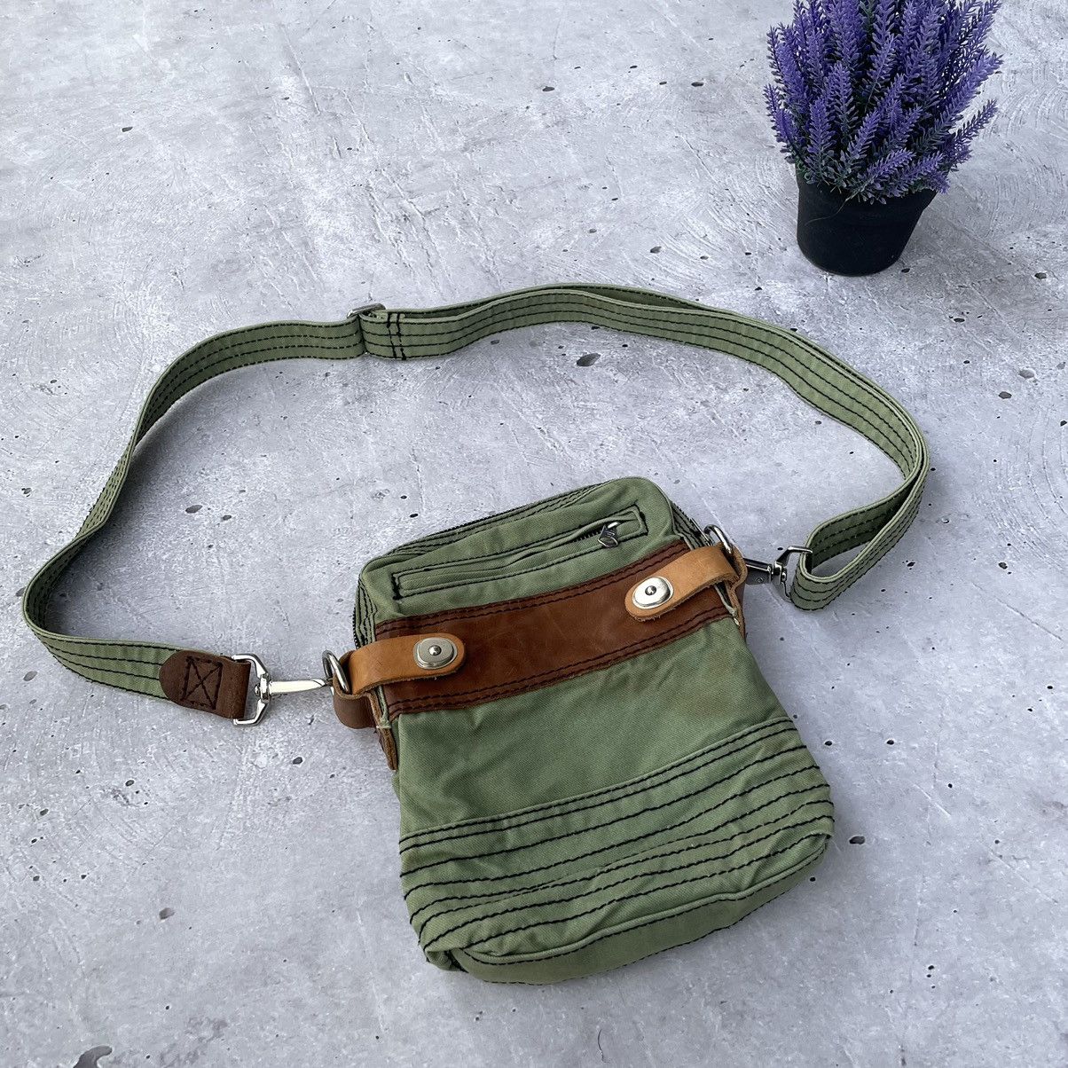 Other vintage diesel bag with leather details y2k japanese style Size ONE SIZE - 5 Thumbnail