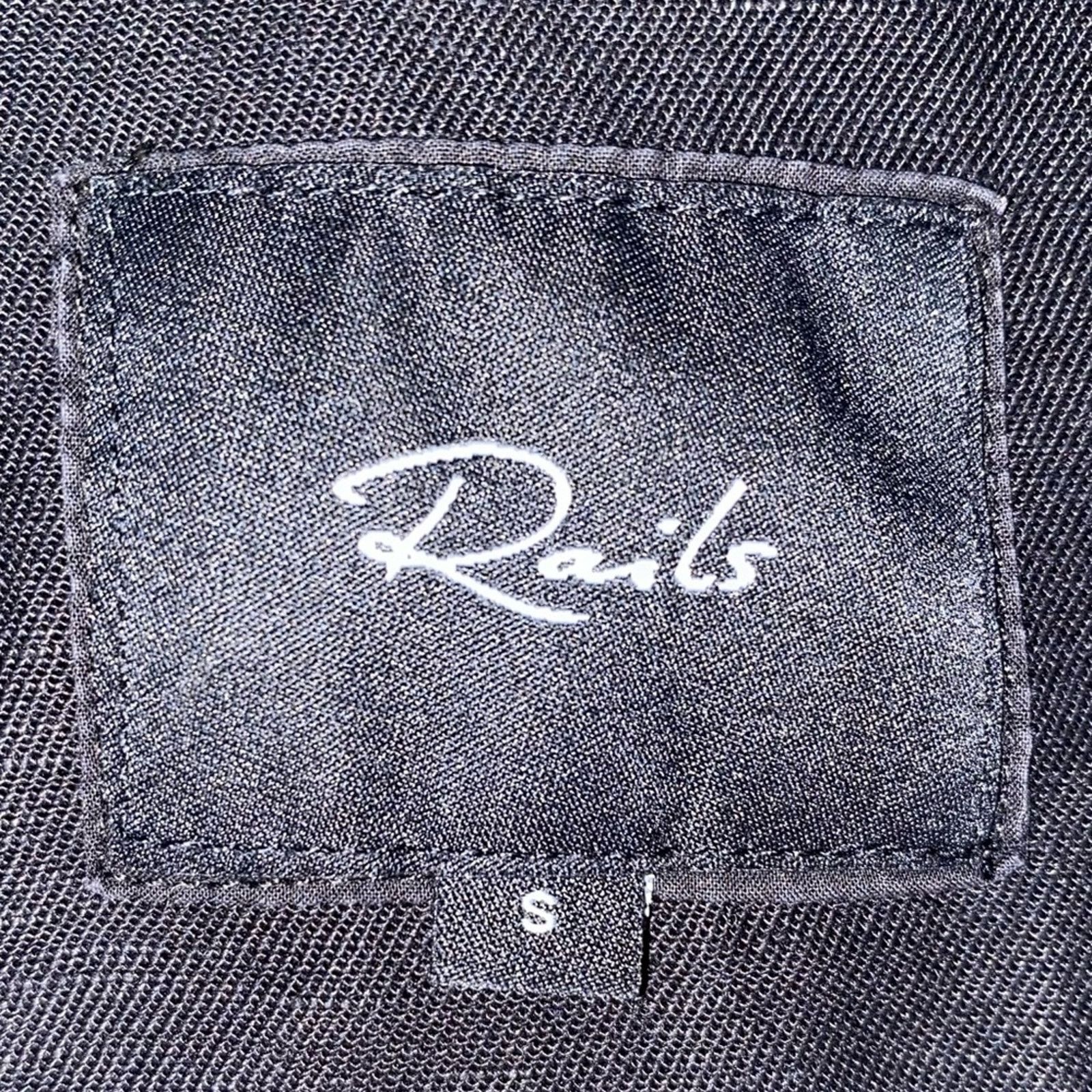 Rails RAILS $189 Nixon Tencel Linen Black Military Style Jacket S Size S / US 4 / IT 40 - 4 Thumbnail