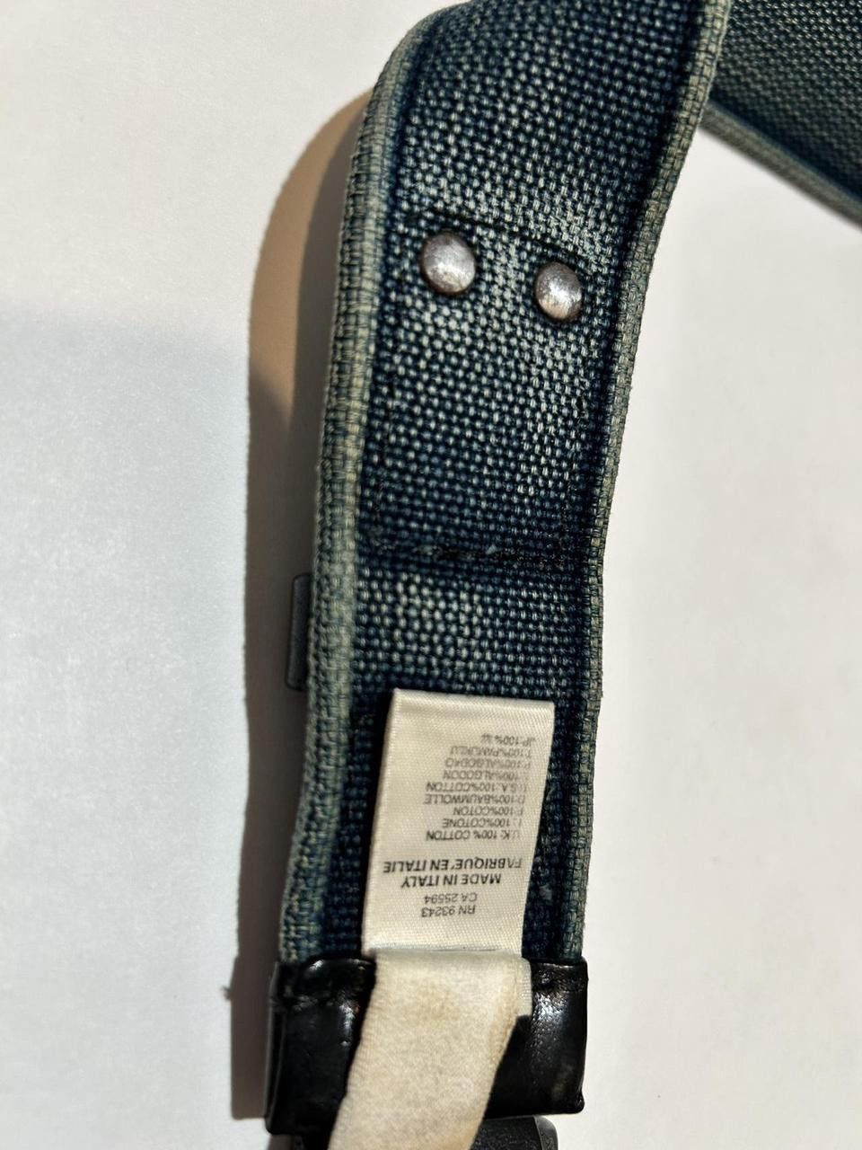Diesel Diesel canvas & leather belt “I SUPPORT MY PANTS” 👖 Size 34 - 8 Thumbnail