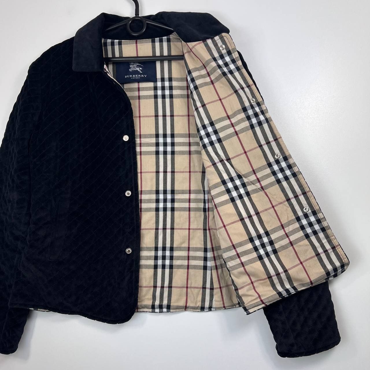 Burberry Burberry London Quilted Jacket Nova Check Lined Navy Size S Size S / US 4 / IT 40 - 7 Thumbnail