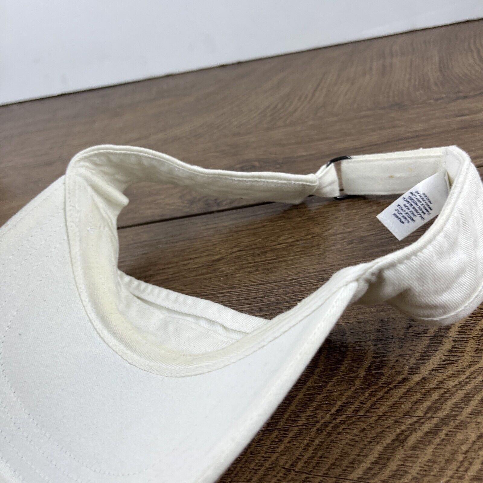 Gap GAP Visor Gap White Hat Adjustable Adult Size Hat White Cap Size ONE SIZE - 12 Thumbnail