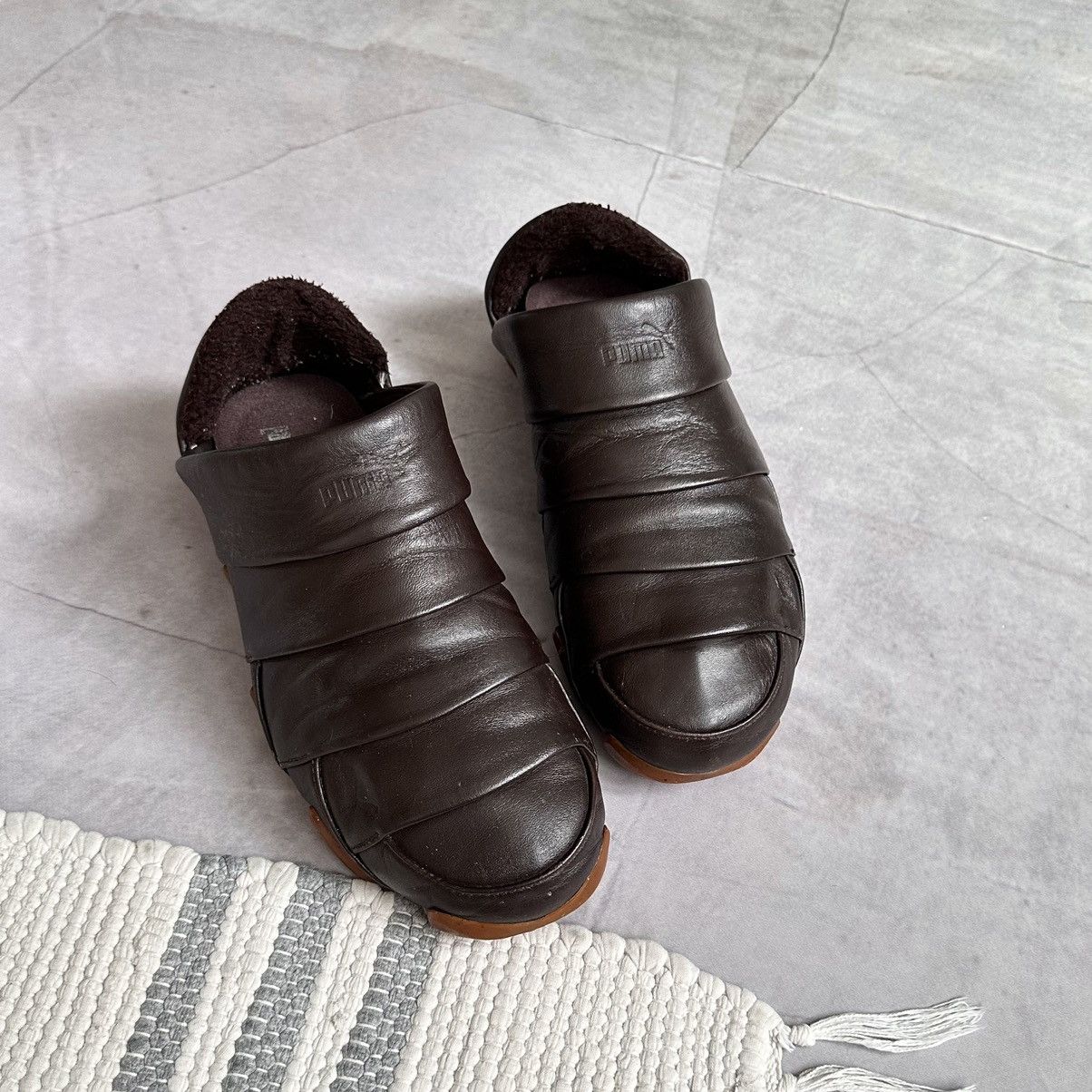 Japanese Brand × Puma × Vintage RARE Puma Satori Vintage Leather Sneakers Y3 Mostro Vibe Size US 8.5 / EU 41-42 - 3 Thumbnail