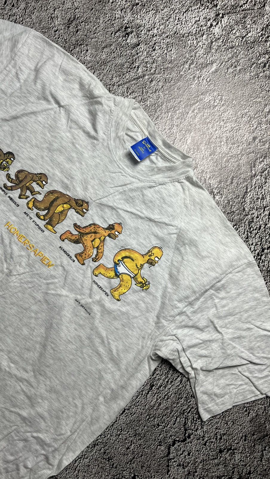 The Simpsons 1996 The Simpsons Homersapien evolution t shirt Size US XL / EU 56 / 4 - 2 Thumbnail