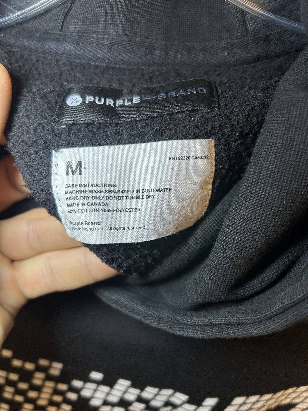 Purple Brand Purple pixel P logo pullover hoodie Size US XL / EU 56 / 4 - 3 Thumbnail