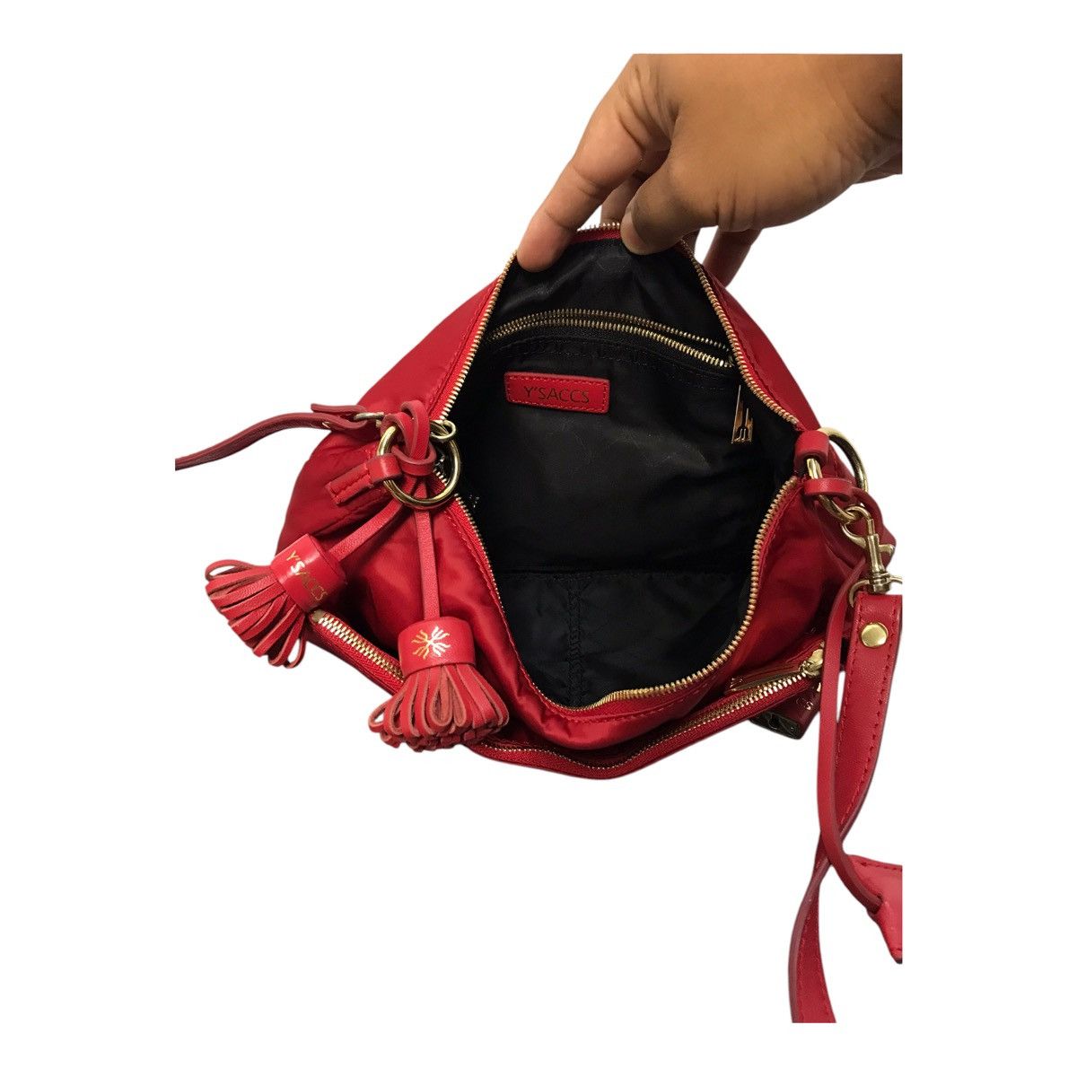 Y's × Yohji Yamamoto Yohji Yamamoto Y’Saccs Red Sling Bag Size ONE SIZE - 8 Thumbnail