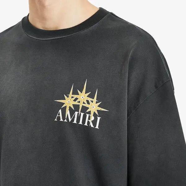 Amiri o1h1sh10525 Starburst Oversized T-Shirt in Black Size US XL / EU 56 / 4 - 5 Thumbnail