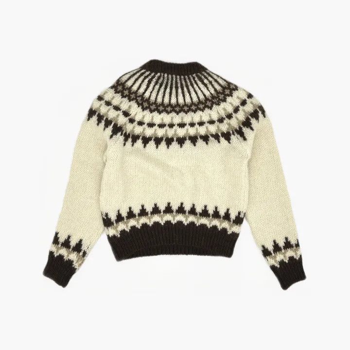 Saint Laurent Paris Saint Laurent Beige Striped Knit Sweater-2507 Size US L / EU 52-54 / 3 - 1 Thumbnail