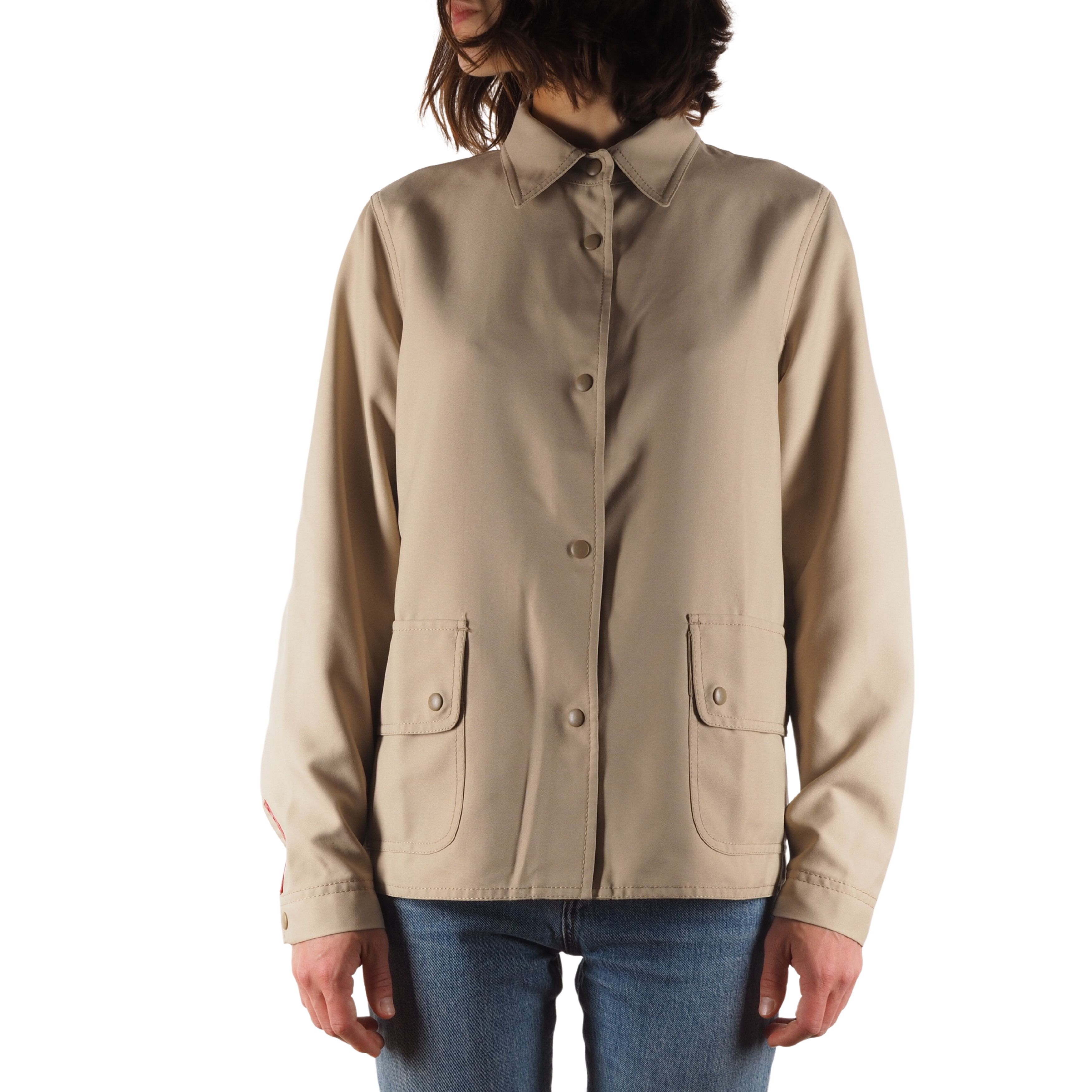 Prada Prada Vintage Beige Snap Button Lightweight Jacket Size M / US 6-8 / IT 42-44 - 2 Thumbnail