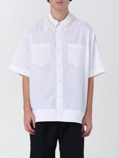 Simone Rocha Simone Rocha white short-sleeves pearls details shirt. Size US S / EU 44-46 / 1 - 1 Thumbnail