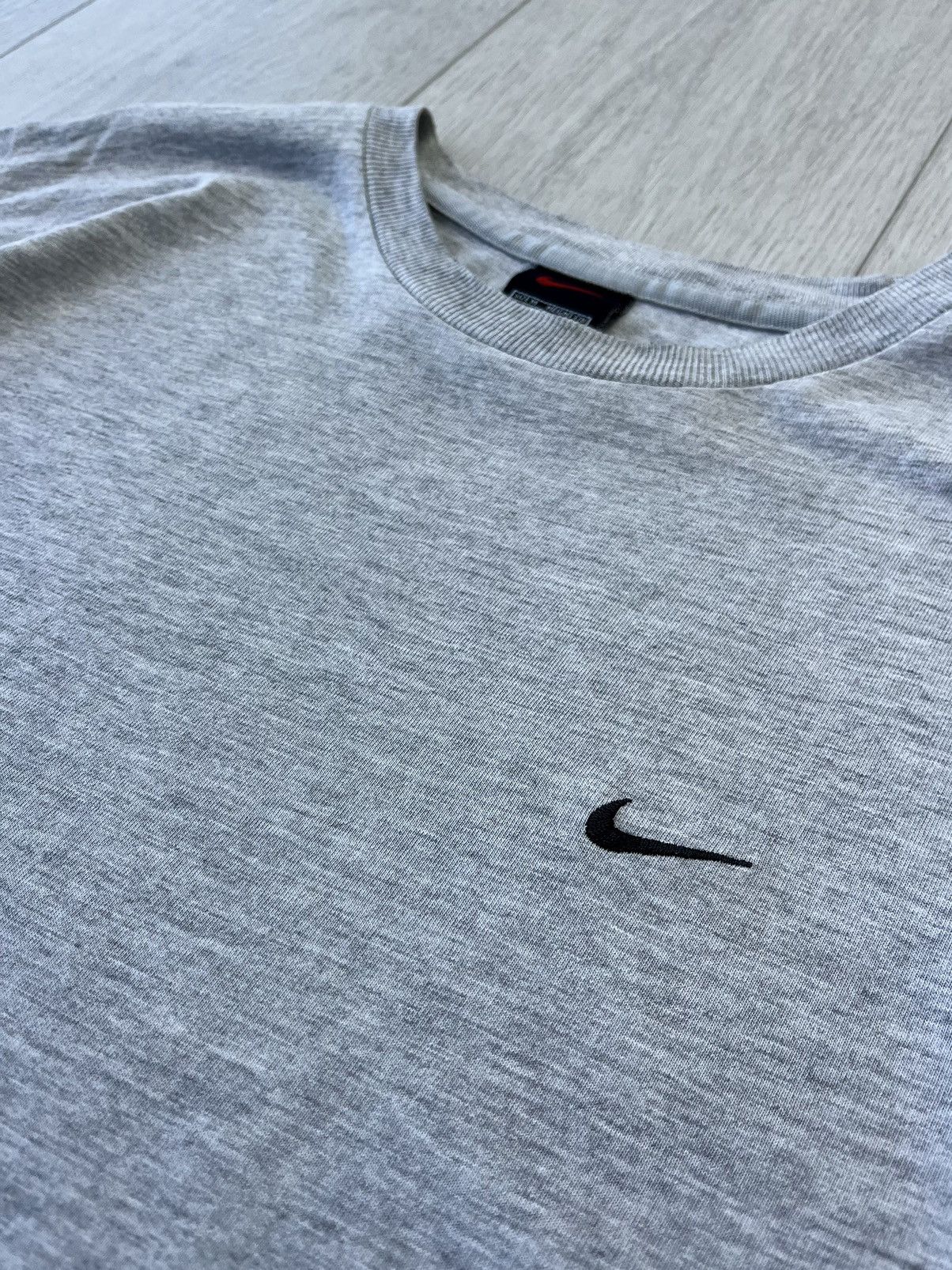 Nike × Vintage Vintage Nike T-Shirt Swoosh Logo 90s Y2K Drill Basic Shox TN Size US M / EU 48-50 / 2 - 2 Thumbnail