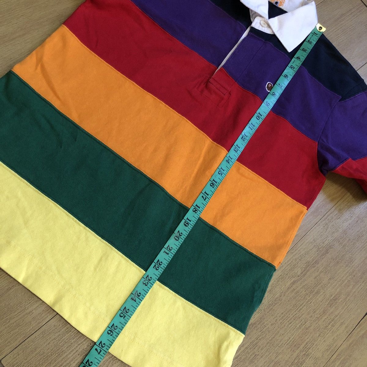 Bape Bape Striped Polo Shirts Size US M / EU 48-50 / 2 - 11 Thumbnail