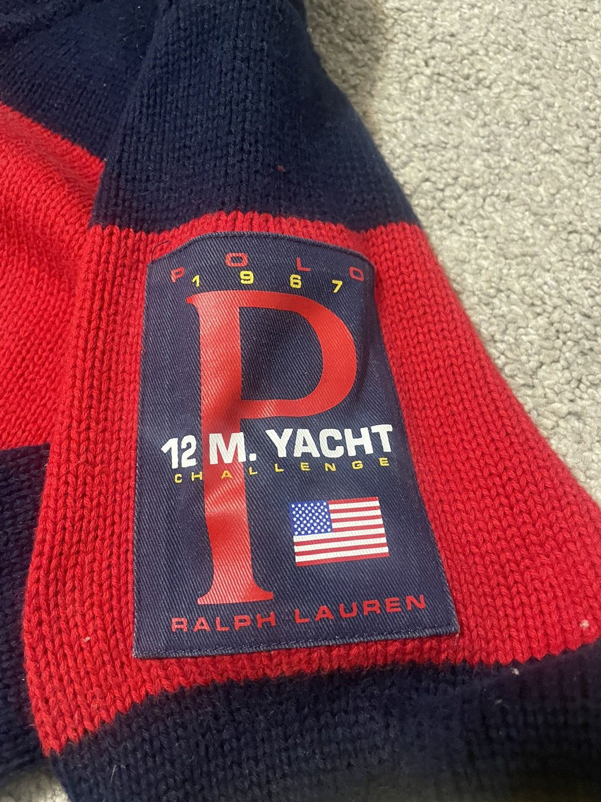 Polo Ralph Lauren × U.S. Polo Assn. Polo Ralph Lauren 12 M Yacht Sweater Multi Color Striped Size US S / EU 44-46 / 1 - 6 Thumbnail