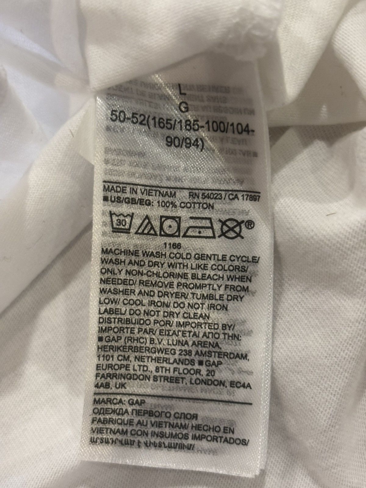Gap Gap T.shirt.mt-130 Size US L / EU 52-54 / 3 - 9 Thumbnail