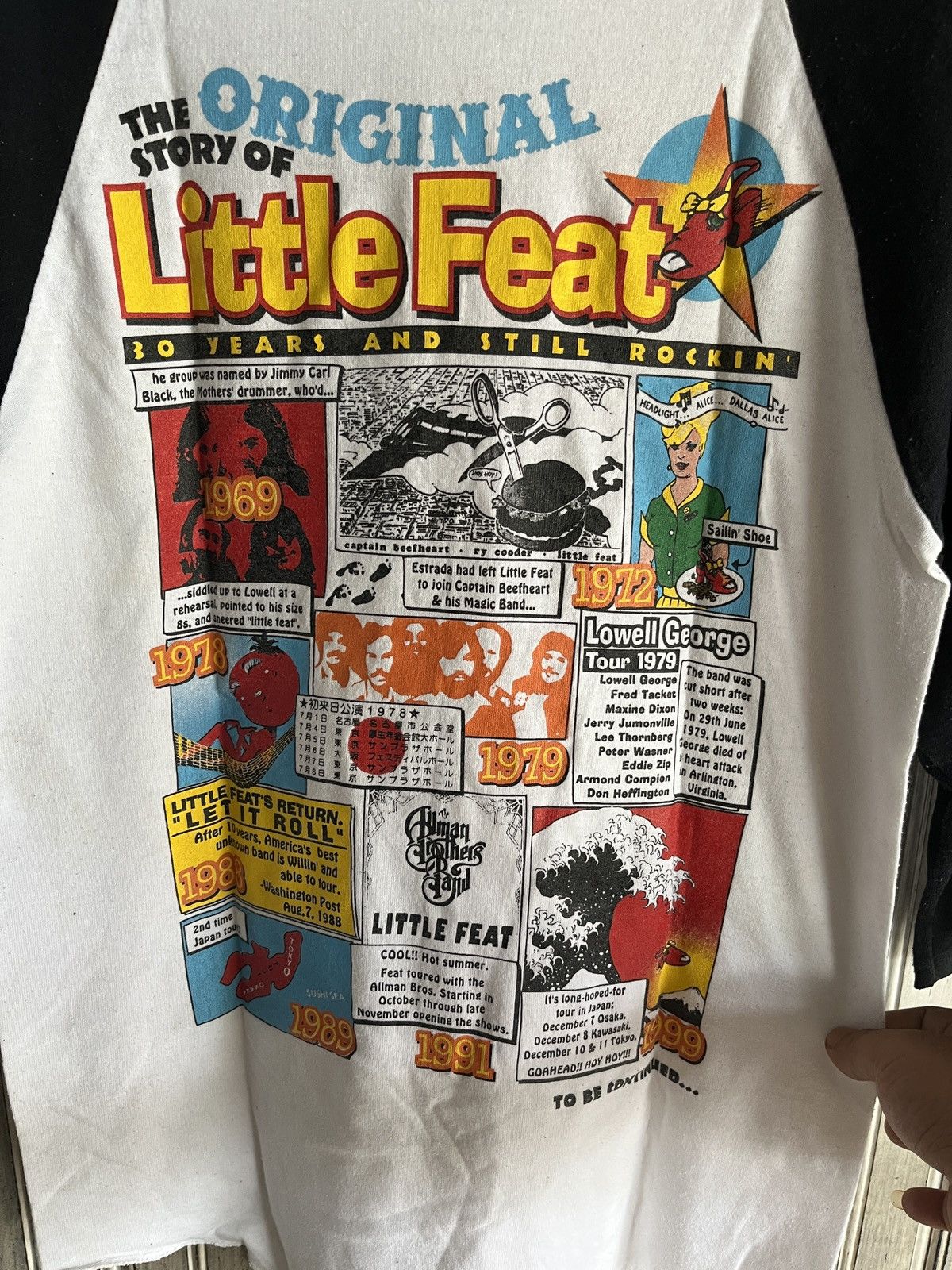 Band Tees Rare vintge Raglan t shirt Little Feat Size US S / EU 44-46 / 1 - 4 Thumbnail