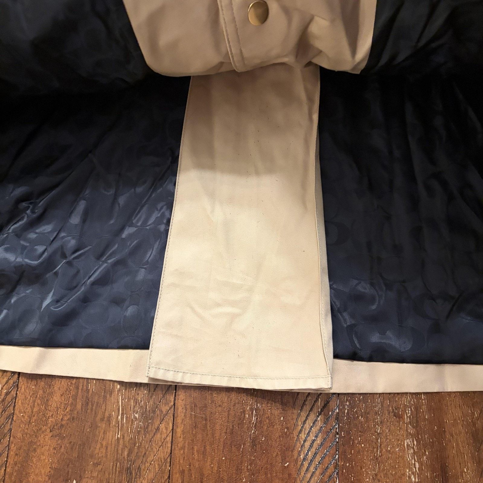Coach Coach Trench Coat Womens M/L Beige Cotton Blend 3/4 Sleeve Size M / US 6-8 / IT 42-44 - 6 Thumbnail