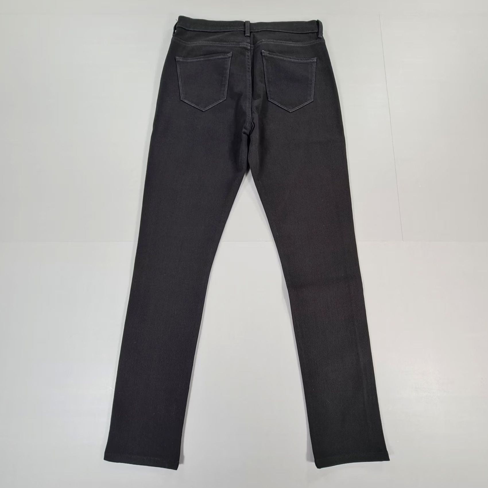 Vintage ME & EM Womens Jeans Black W28 L28 Skinny Fit High Rise Denim Stretch Zip 5-Pocket Design Modern City Designer Womens Jeans Size 28" / US 6 / IT 42 - 6 Thumbnail