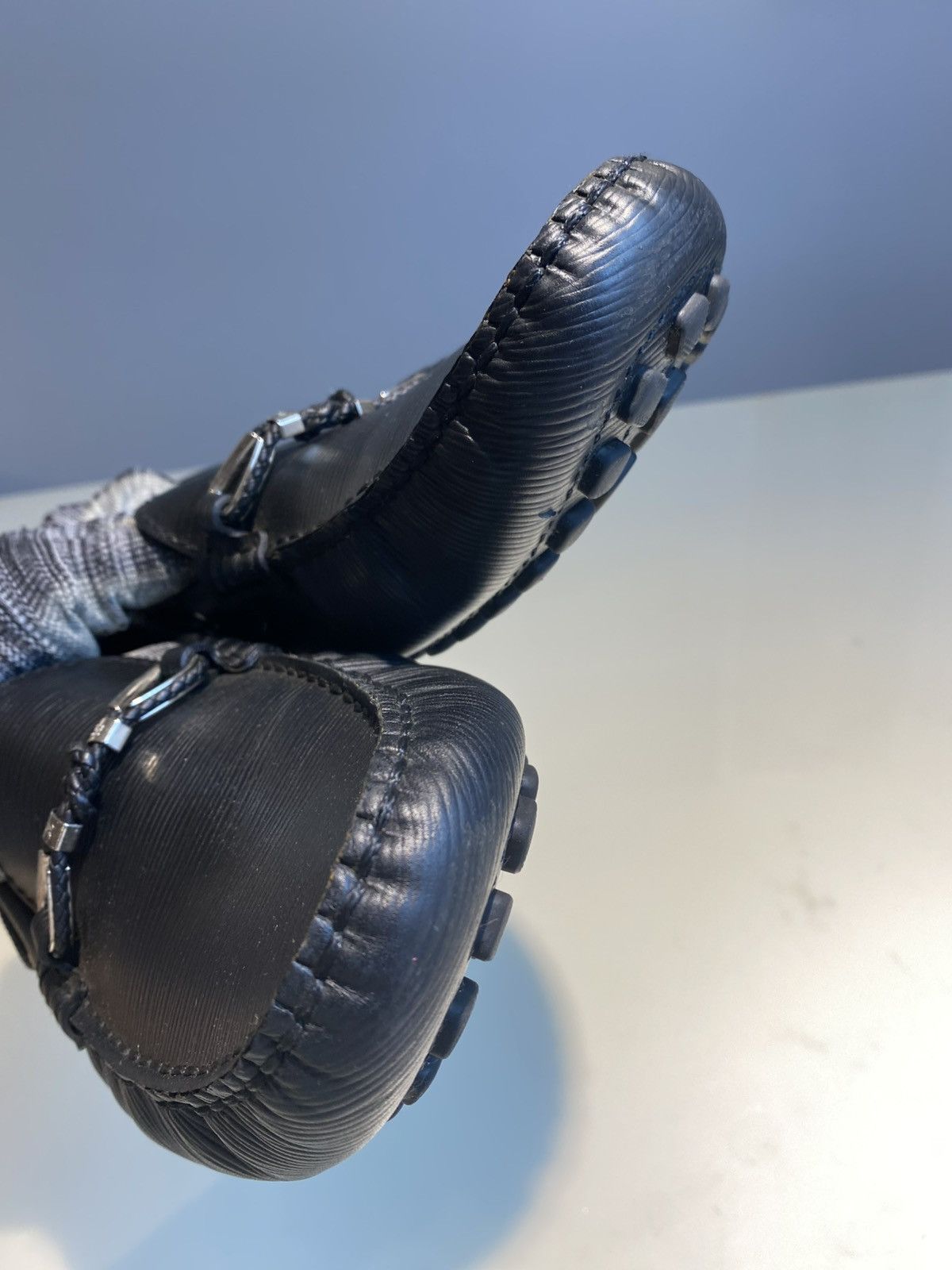Louis Vuitton Louis Vuitton Black Epi Leather Braid Knot Detail Loafers Size US 10.5 / EU 43-44 - 13 Thumbnail