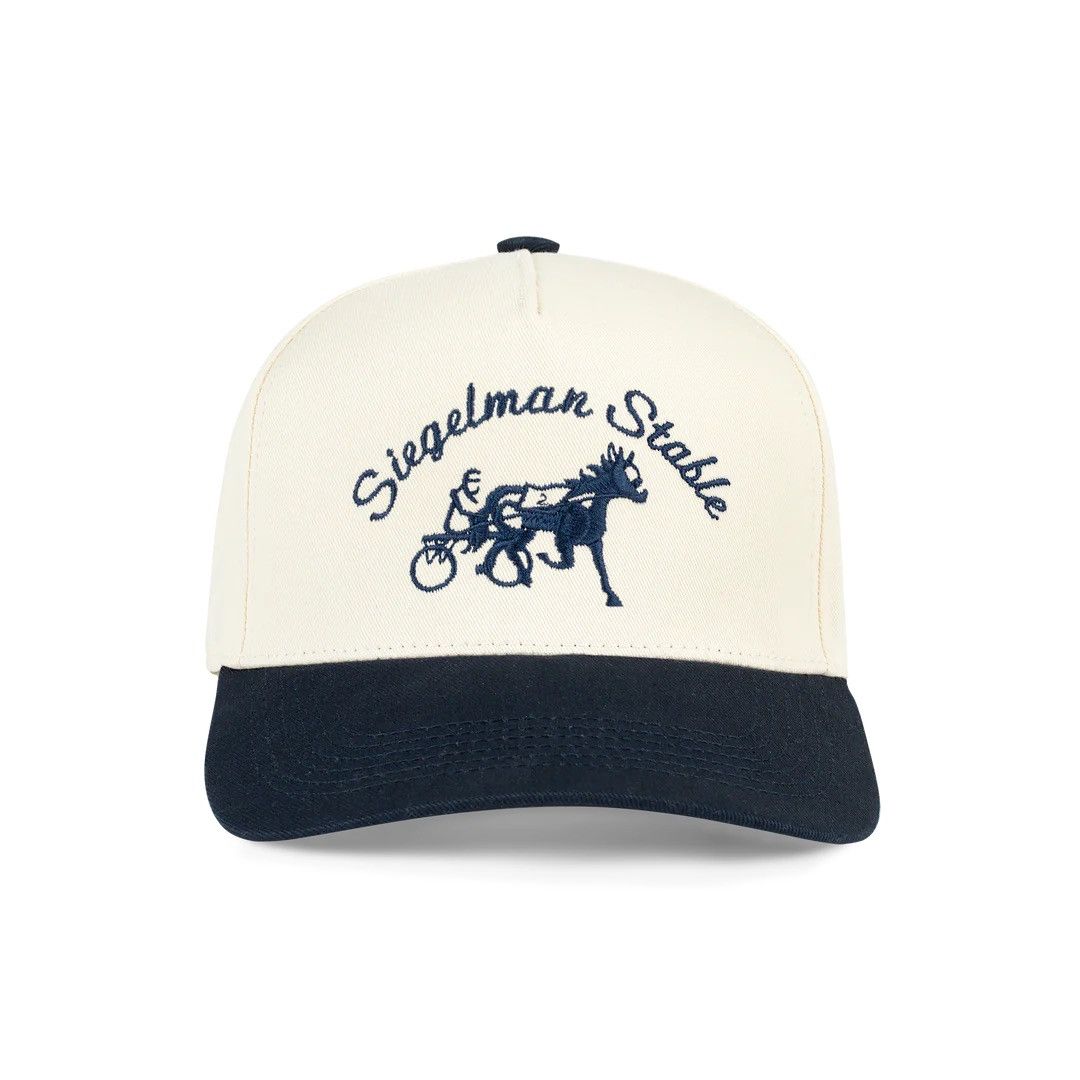 Siegelman Stable Cream Blue Snapback Hat