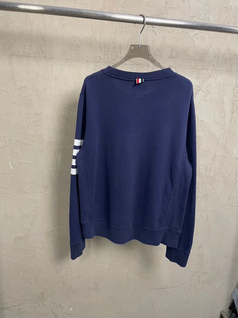 Thom Browne Thom Browne size2 Blue and green round neck hoodie Size US M / EU 48-50 / 2 - 2 Thumbnail