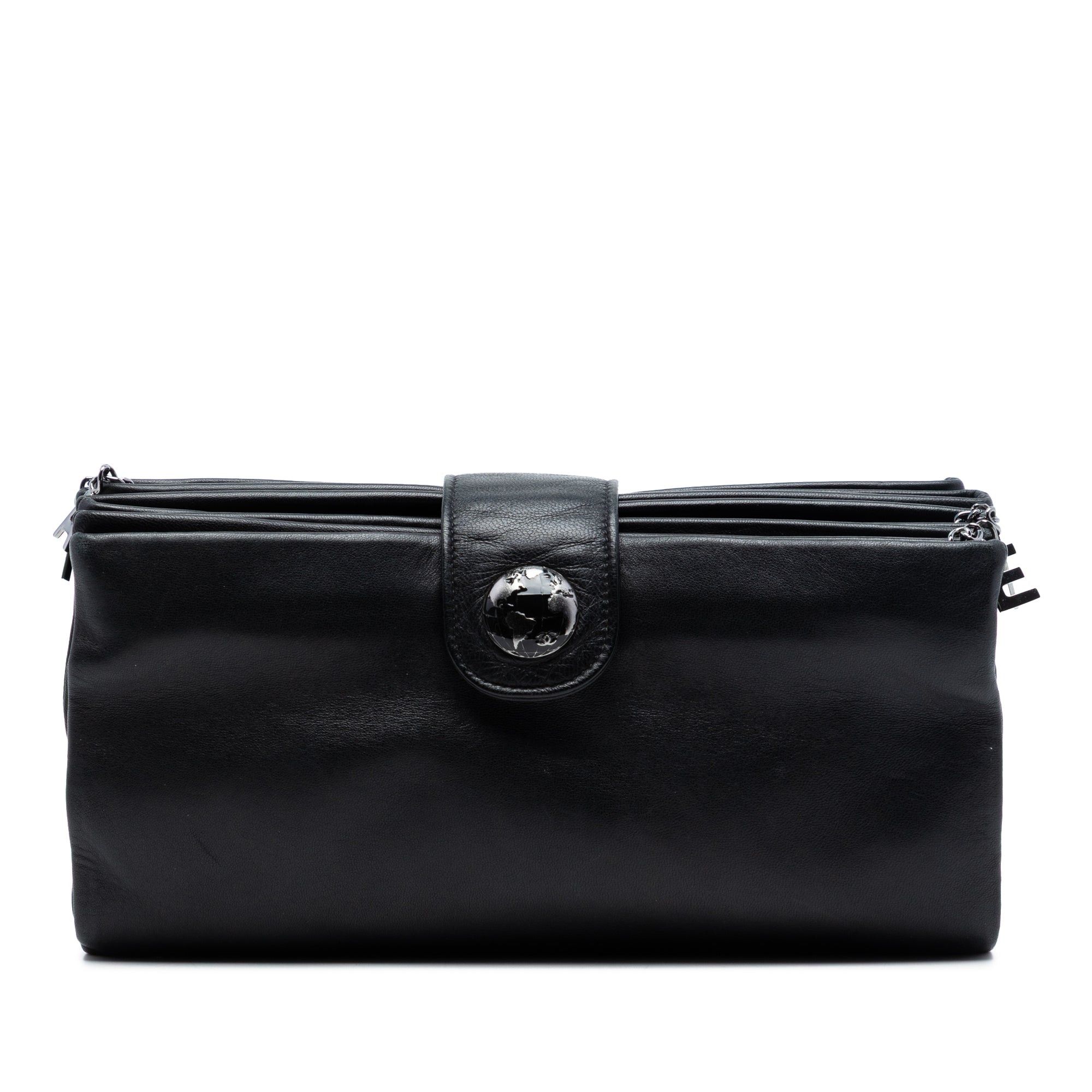 Chanel Lambskin Globe Emblem Clutch Size ONE SIZE - 1 Thumbnail